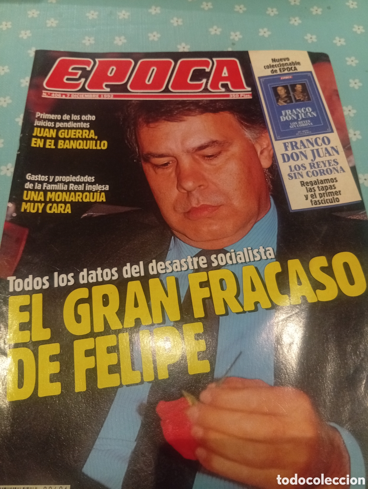 Coleccionismo de revista &Eacute;poca: Revista &Eacute;poca 406 1992
