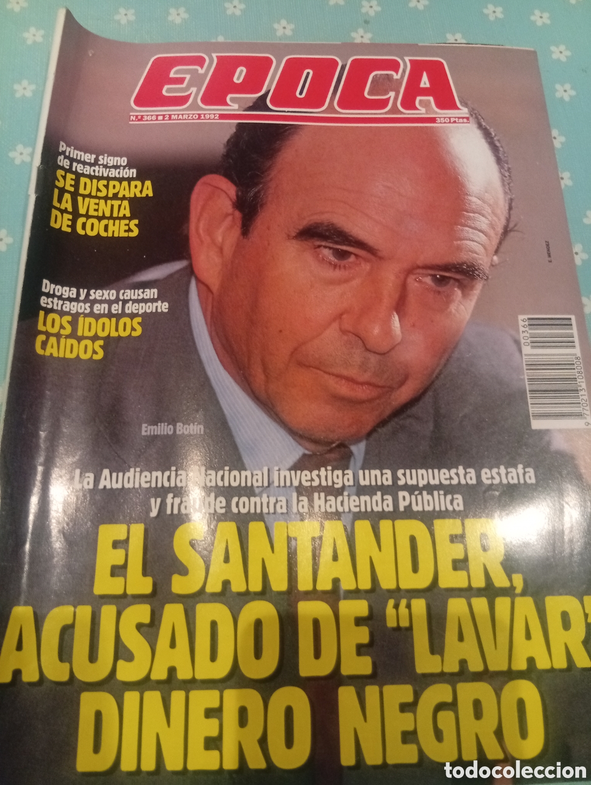 Coleccionismo de revista &Eacute;poca: Revista &Eacute;poca 366 1992