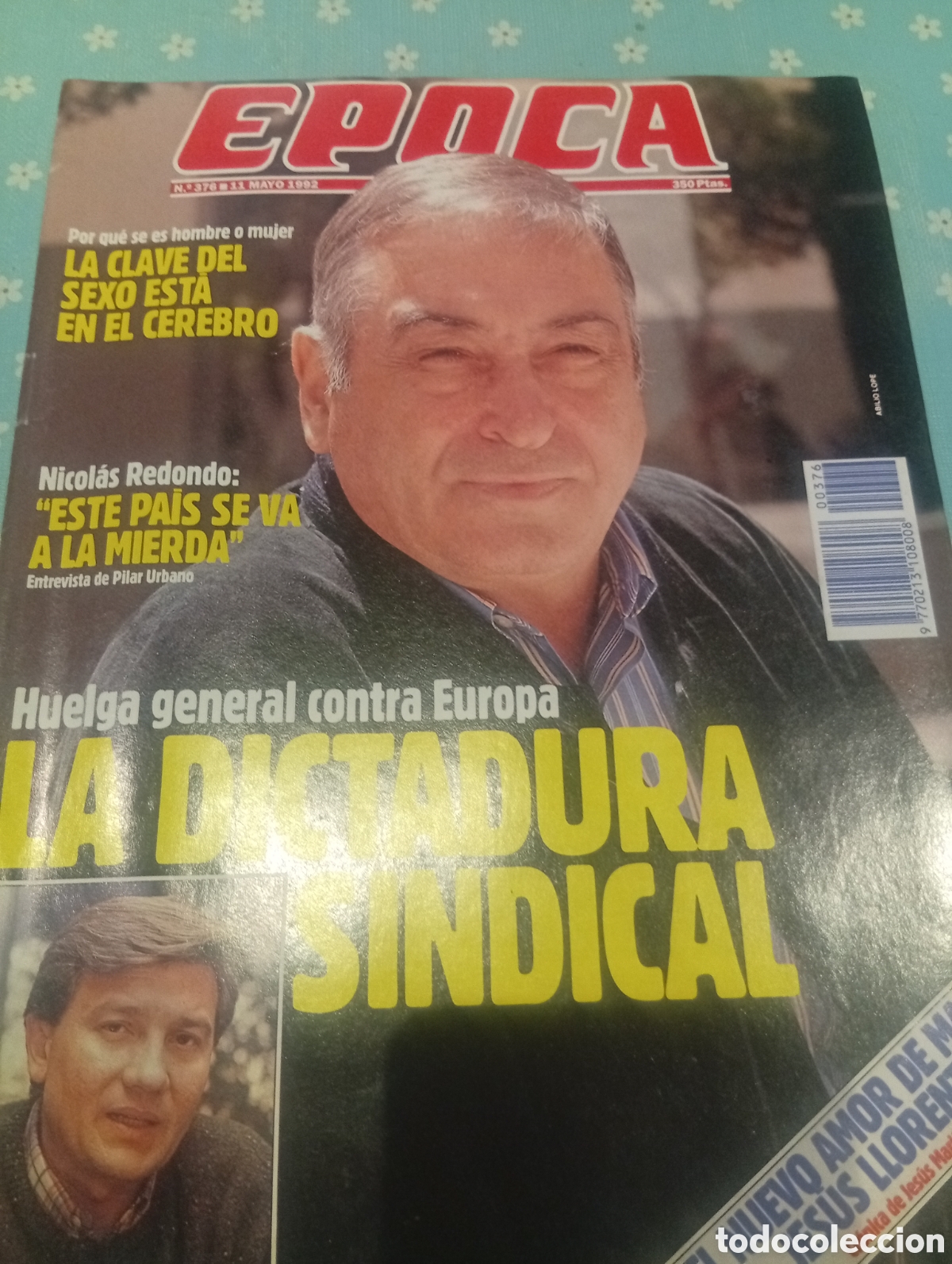 Coleccionismo de revista &Eacute;poca: Revista &Eacute;poca 376 1992