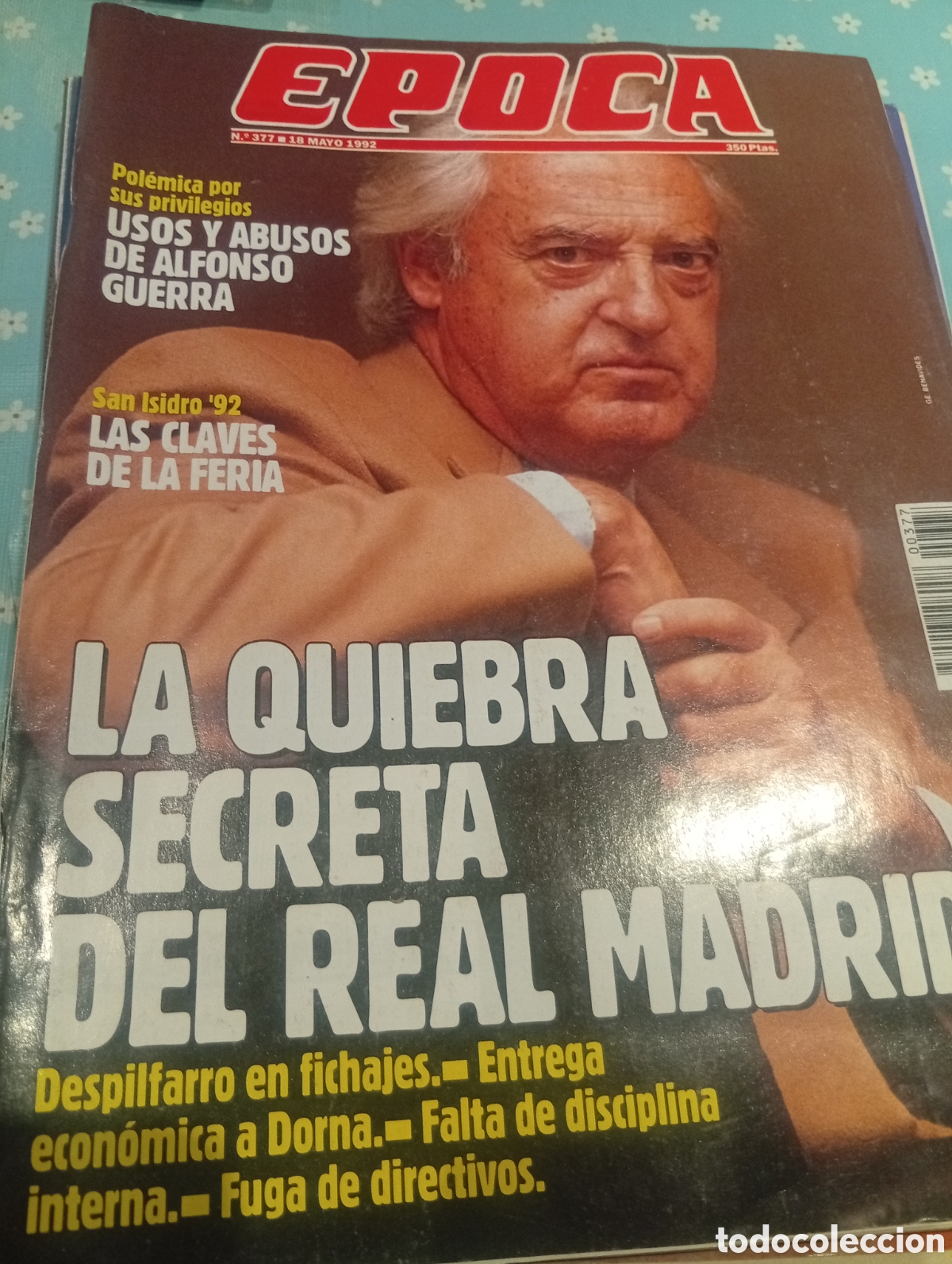Colecionismo da Revista &Eacute;poca: Revista &Eacute;poca 377 1992