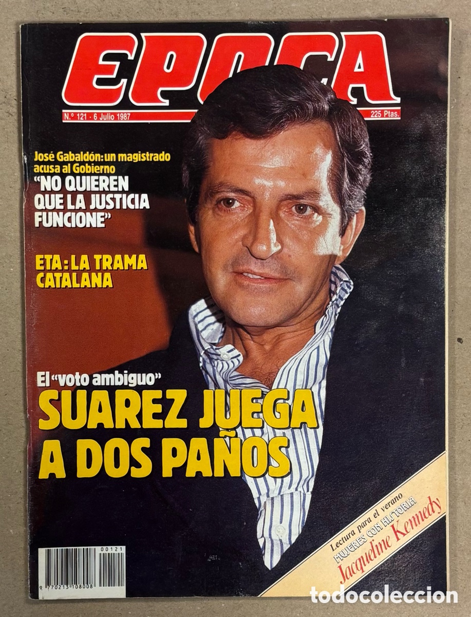 Coleccionismo de revista &Eacute;poca: &Eacute;POCA N&deg; 121 (1987). ADOLFO SU&Aacute;REZ A DOS BANDAS, ETA, TOUR FRANCIA &lsquo;87, GUNILLA, DAVID BOWIE