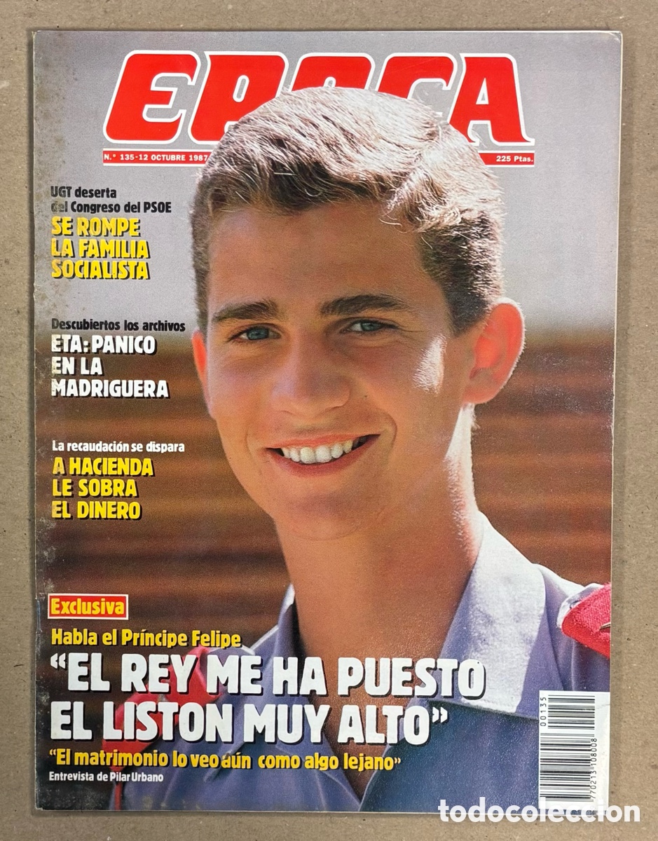 Coleccionismo de revista &Eacute;poca: &Eacute;POCA N&deg; 135 (1987). ENTREVISTA AL PRINCIPE FELIPE, DESCUBIERTOS ARCHIVOS ETA, KARPOV Vs KASPAROV