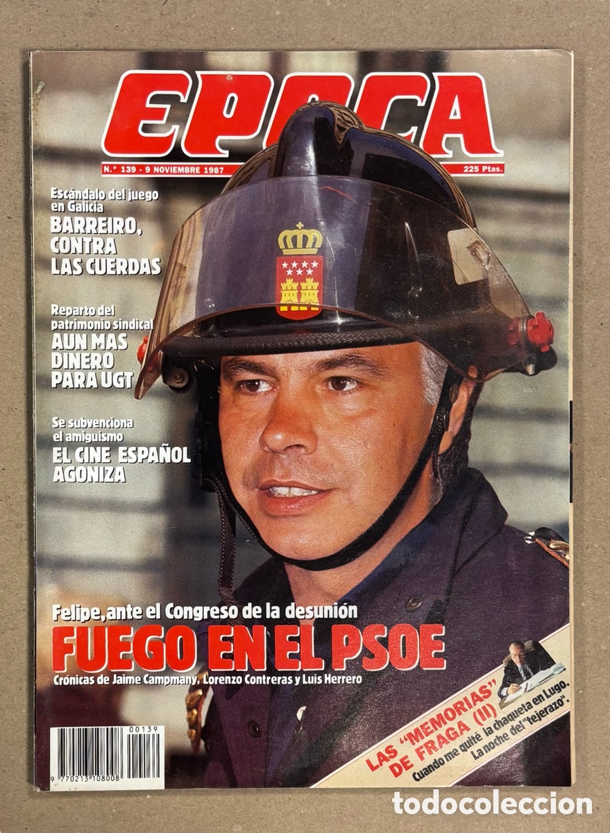 Coleccionismo de revista &Eacute;poca: &Eacute;POCA N&deg; 139 (1989). CINE ESPA&Ntilde;OL AGONIZA, NATI MISTRAL, MEMORIAS MANUEL FRAGA, FORGES,&hellip;