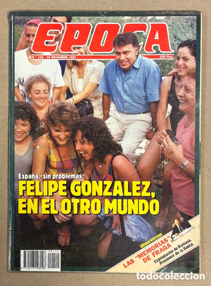 Coleccionismo de revista &Eacute;poca: &Eacute;POCA N&deg; 140 (1989). NACHO CANO MECANO, MEMORIAS MANUEL FRAGA, J.L. N&Uacute;&Ntilde;EZ FCB BAFCELONA, RUMASA
