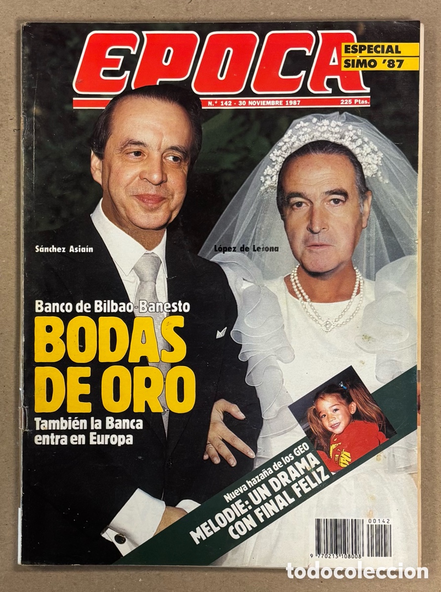 Coleccionismo de revista &Eacute;poca: &Eacute;POCA N&deg; 142 (1989). SECUESTRO MELODIE, PEDRO PACHECHO ALCALDE JEREZ, ESPECIAL SIMO,&hellip;