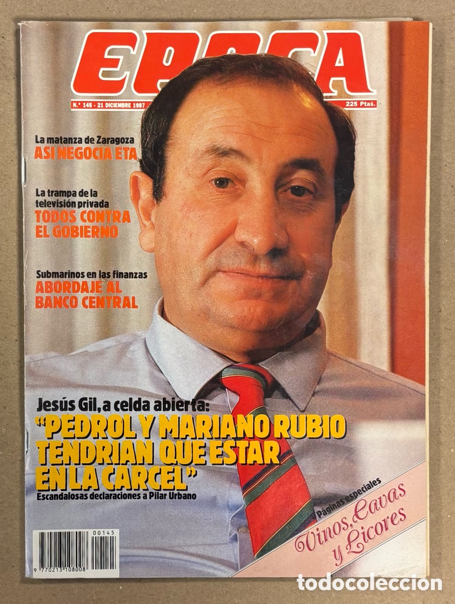 Coleccionismo de revista &Eacute;poca: &Eacute;POCA N&deg; 145 (1989). JES&Uacute;S GIL Y GIL, MATANZA ETA ZARAGOZA, SABRINA, CARMEN ROSSI, SEMENOVA,&hellip;