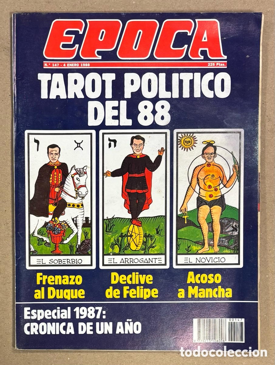 Coleccionismo de revista &Eacute;poca: &Eacute;POCA N&deg; 147 (1988). ROC&Iacute;O JURADO, ANA OBREG&Oacute;N, TAROT POL&Iacute;TICO DEL 88, CRISIS PCE,&hellip;