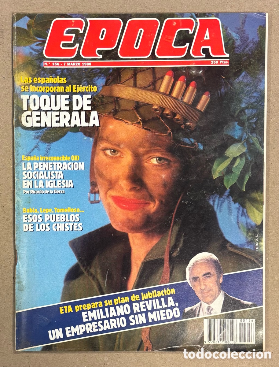 Coleccionismo de revista &Eacute;poca: &Eacute;POCA N&deg; 156 (1988). SECUESTRO EMILIANO REVILLA, ROCK ESPA&Ntilde;OL EN AM&Eacute;RICA (MECANO, MARTA S&Aacute;NCHEZ),