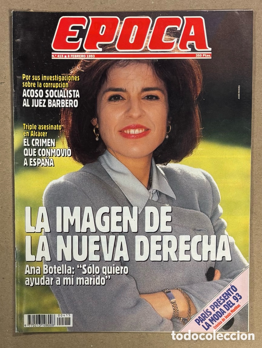 Coleccionismo de revista &Eacute;poca: &Eacute;POCA N&deg; 415 ((1993). ANA BOTELLA, MADONNA, CRIMEN DEL ALCASSER, ETA, STEVEN SEAGAL,&hellip;
