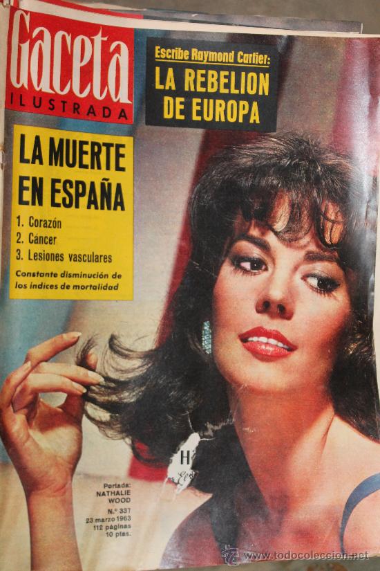 Collectionnisme de Magazine Gaceta Ilustrada: GACETA ILUSTRADA - 23-3-1963 NATHALIE WOOD