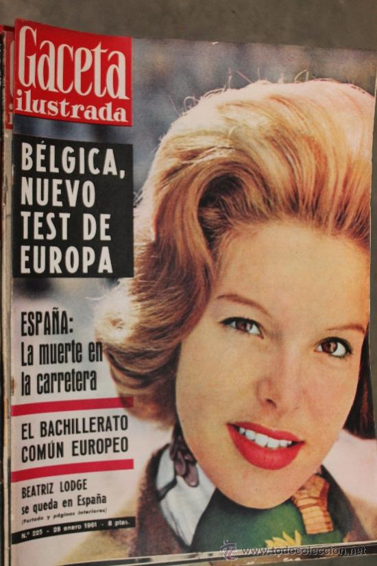 Collectionnisme de Magazine Gaceta Ilustrada: GACETA ILUSTRADA - 28-1-1961 BEATRIZ LODGE