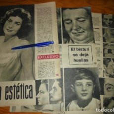 Coleccionismo de Revista Gaceta Ilustrada: RECORTE DE PRENSA : ARTICULO SOBRE LA CIRUGIA ESTETICA. GACETA ILUSTRADA, AGOSTO 1959