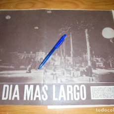 Coleccionismo de Revista Gaceta Ilustrada: RECORTE DE PRENSA : RODAJE DE LA PELICULA, EL DIA MAS LARGO. C7, NOVBRE 1961