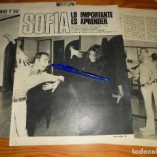Coleccionismo de Revista Gaceta Ilustrada: RECORTE DE PRENSA : SOFIA LOREN APRENDE DANZA CON DON LURIO. GACETA ILUSTRADA, SEPT 1967