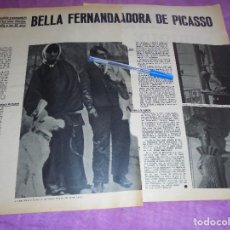 Coleccionismo de Revista Gaceta Ilustrada: RECORTE PRENSA : BELLA FERNANDA, LA INSPIRADORA DE PICASSO. GACETA ILUSTRADA 1966