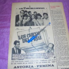 Coleccionismo de Revista Gaceta Ilustrada: PUBLICIDAD DE LA PELICULA : LOS CHICOS DEL PREU. GACETA ILUSTRADA 1967