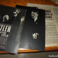Coleccionismo de Revista Gaceta Ilustrada: RECORTE PRENSA : HITLER, ENSAYABA ANTE EL ESPEJO. GACETA ILUSTRADA, DICBRE 1965