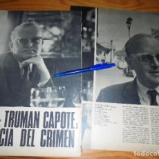 Coleccionismo de Revista Gaceta Ilustrada: RECORTE PRENSA : TRUMAN CAPOTE, HERENCIA DEL CRIMEN. GACETA ILUSTRADA, SETBRE 1966