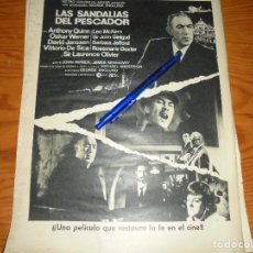 Coleccionismo de Revista Gaceta Ilustrada: PUBLICIDAD DE LA PELICULA :LAS SANDALIAS DEL PESCADOR. ANTHONY QUINN.GACETA ILUSTRADA , DCBRE 1968. 