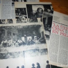 Coleccionismo de Revista Gaceta Ilustrada: RECORTE PRENSA : LA ULTIMA CENA, DE LEONARDO DA VINCI, EN PELIGRO. GACETA ILUSTRADA, MARZO 1970