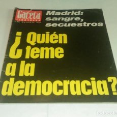 Coleccionismo de Revista Gaceta Ilustrada: ¿ QUIEN TEME A LA DEMOCRACIA ? GACETA ILUSTRADA N° 1.060 - 30 ENERO 1977.. Lote 163592494