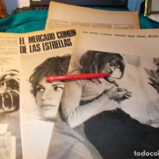 Coleccionismo de Revista Gaceta Ilustrada: RECORTE : CATHERINE SPAAK, MIREILLE DARC. JULIE CHRISTIE. GACETA ILUSTRADA, MARZO 1966(#)