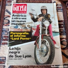 Coleccionismo de Revista Gaceta Ilustrada: GACETA ILUSTRADA N° 843: LA HIJA NEGRA DE SUE LYON (DICIEMBRE 1972)