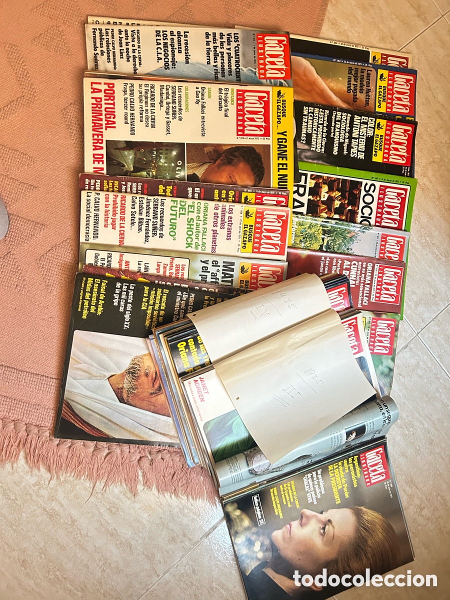 Coleccionismo de Revista Gaceta Ilustrada: Revistas del 1974-75