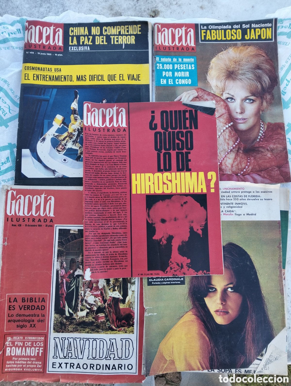Collezionismo di Rivista Gaceta Ilustrada: Lote 5 revistas Gaceta ilustrada a&ntilde;os 60 1964:419,420 1965:450,432,454