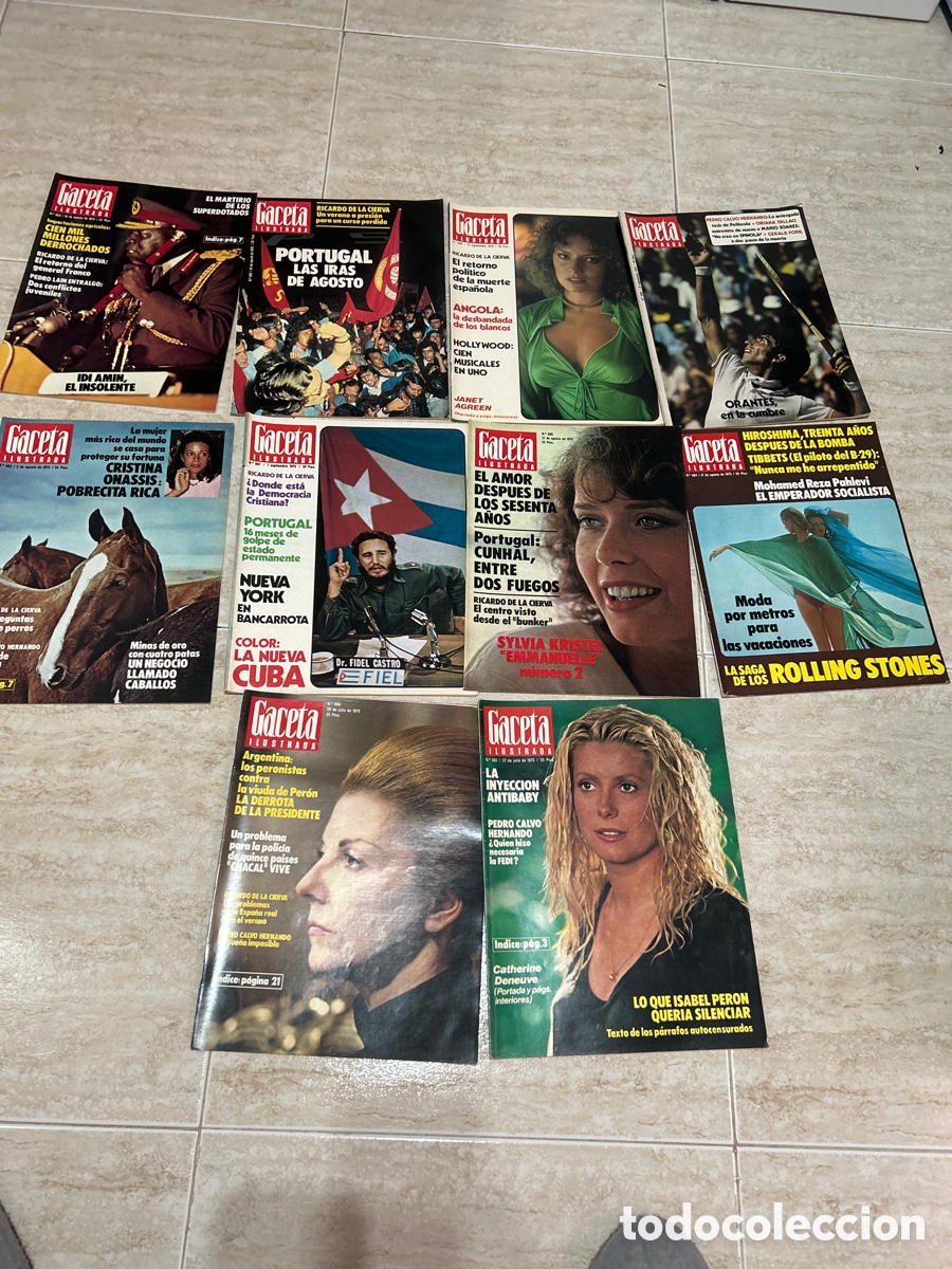 Coleccionismo de Revista Gaceta Ilustrada: Lote revista Gaceta ilustrada