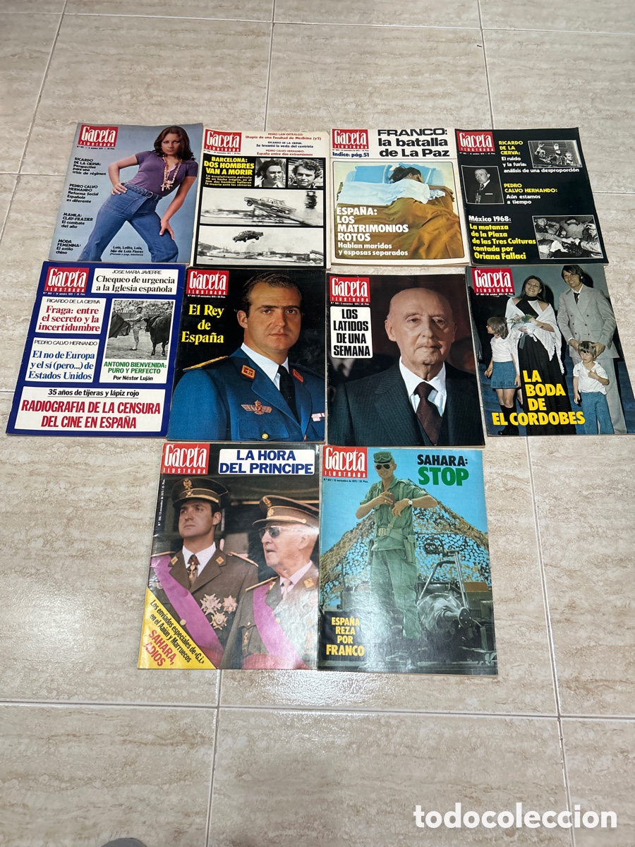 Coleccionismo de Revista Gaceta Ilustrada: Lote Gaceta ilustrada
