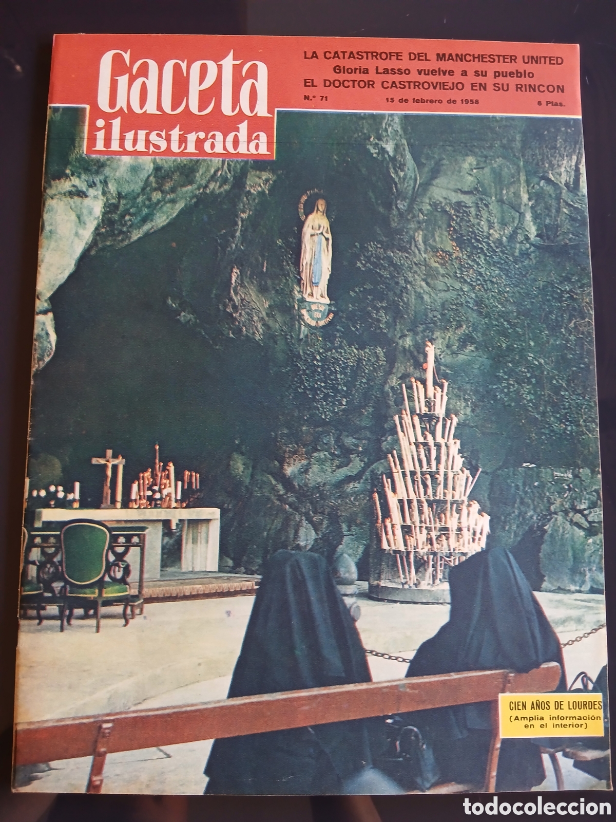 Coleccionismo de Revista Gaceta Ilustrada: Gaceta ilustrada 71 (Lourdes mucha informaci&oacute;n)