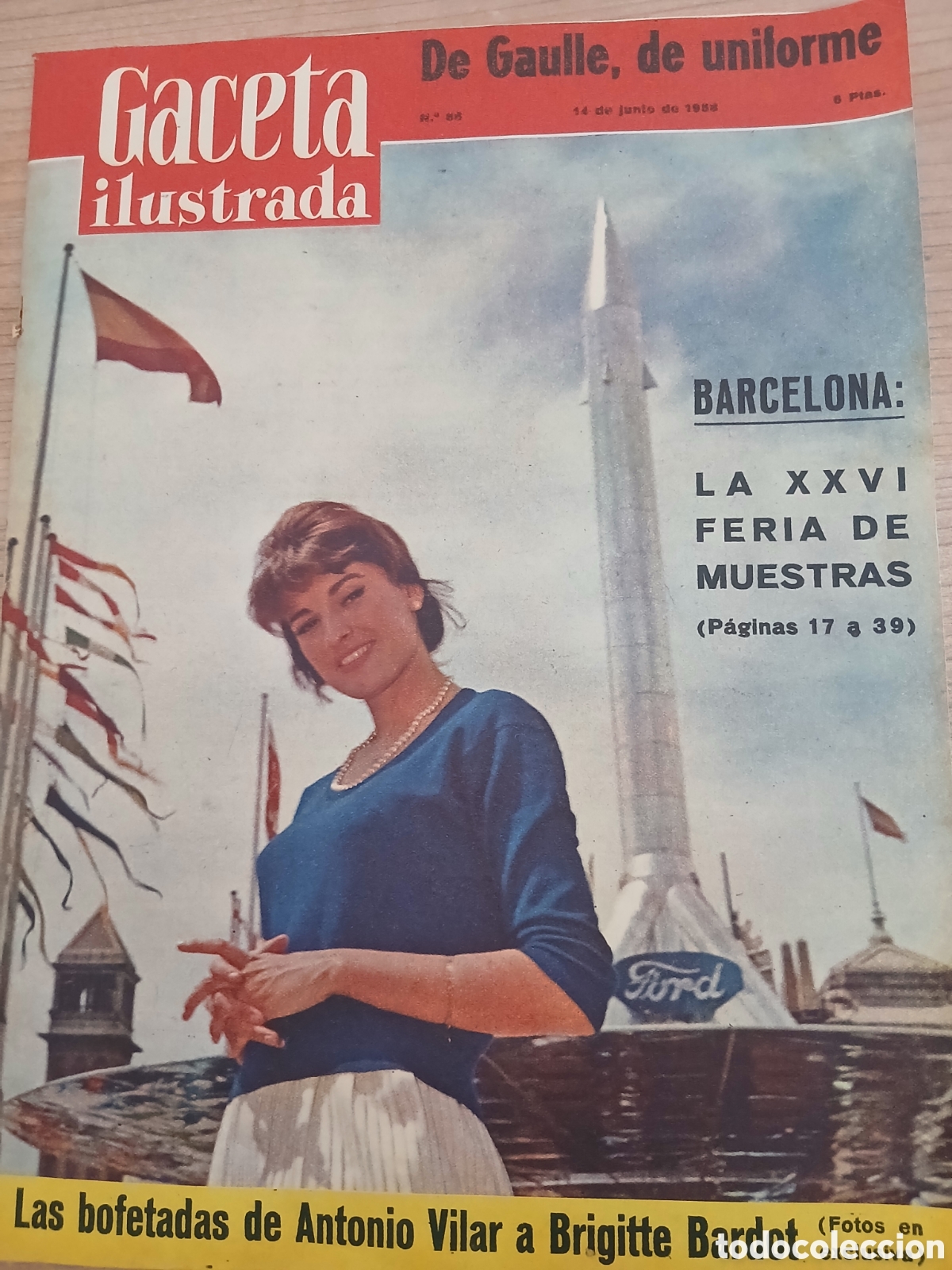 Sammeln von Zeitschriften Gaceta Ilustrada: Gaceta ilustrada 88 (feria muestras Barcelona 1958)
