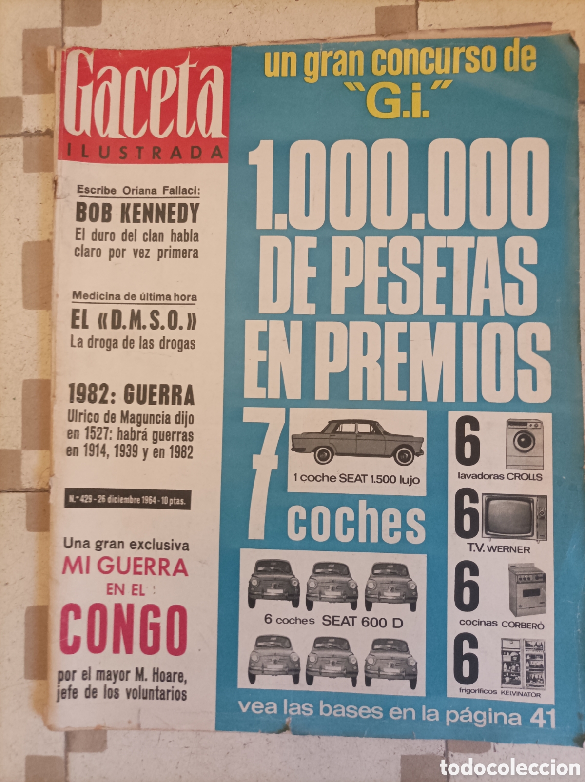 Coleccionismo de revista Gaceta Ilustrada: GACETA ILUSTRADA N&deg; 420 PUBLICIDAD VARON DANDY