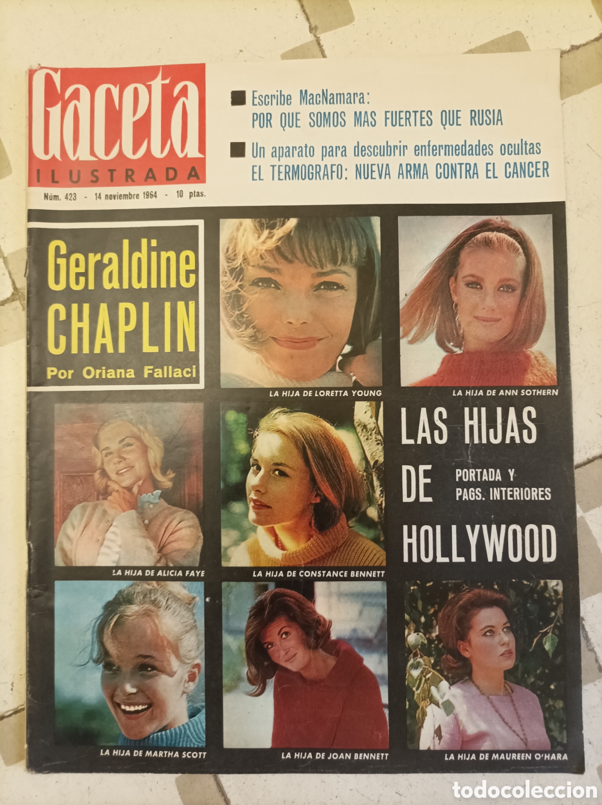 Coleccionismo de revista Gaceta Ilustrada: GACETA ILUSTRADA N&deg;423 LAS HIJAS DE HOLLYWOOD