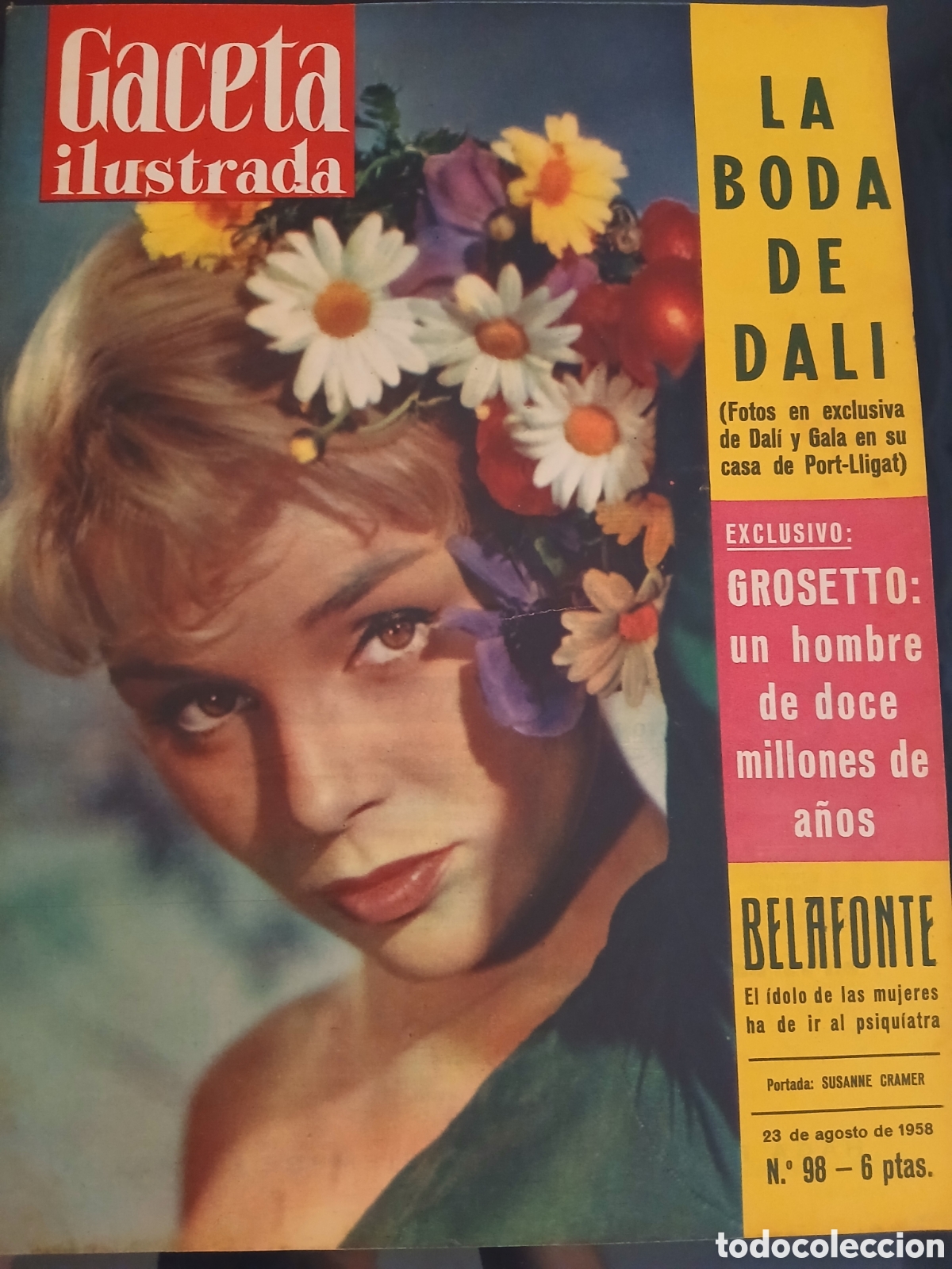 Coleccionismo de revista Gaceta Ilustrada: Gaceta ilustrada 98 (Boda de Dali)