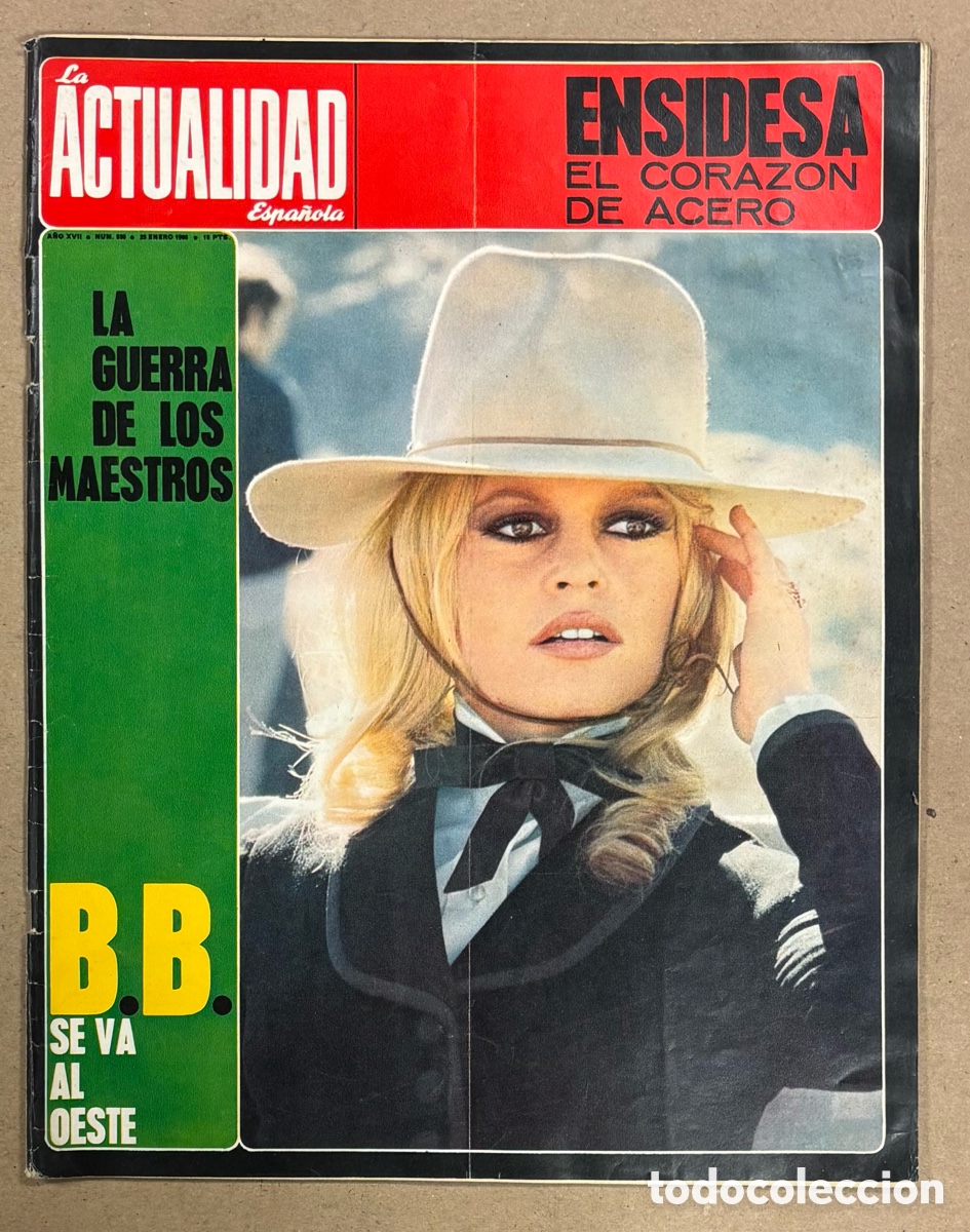 Coleccionismo de revista Gaceta Ilustrada: LA ACTUALIDAD ESPA&Ntilde;OLA N&deg; 838 (1968). AVIL&Eacute;S ENSIDESA, BRIGITTE BARDOT,&hellip;VER SUMARIO EN FOTOGRAF&Iacute;AS