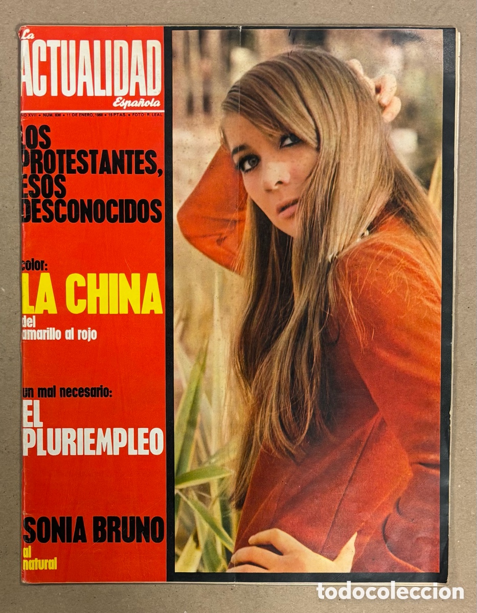 Coleccionismo de revista Gaceta Ilustrada: LA ACTUALIDAD ESPA&Ntilde;OLA N&deg; 836 (1968). SONIA BRUNO, BRIGITE BARDOT Y 007 ALMERIA, CHINA,&hellip;