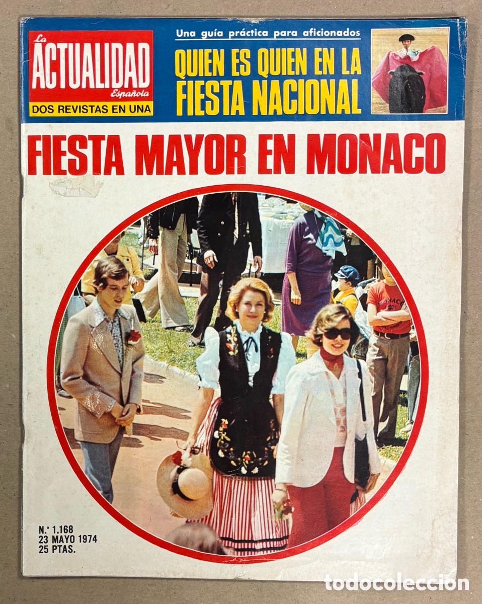 Coleccionismo de revista Gaceta Ilustrada: LA ACTUALIDAD ESPA&Ntilde;OLA N&deg; 1168 (1974). FC BARCELONA CAMPEON LIGA, QUINI, SAN ISIDRO,&hellip;