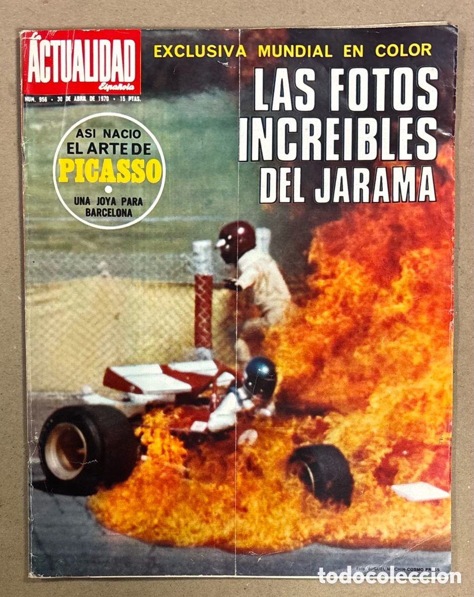 Coleccionismo de revista Gaceta Ilustrada: LA ACTUALIDAD ESPA&Ntilde;OLA N&deg; 956 (1970). ACCIDENTE JARAMA, PICASSO, FUGA BERLIN ESTE,