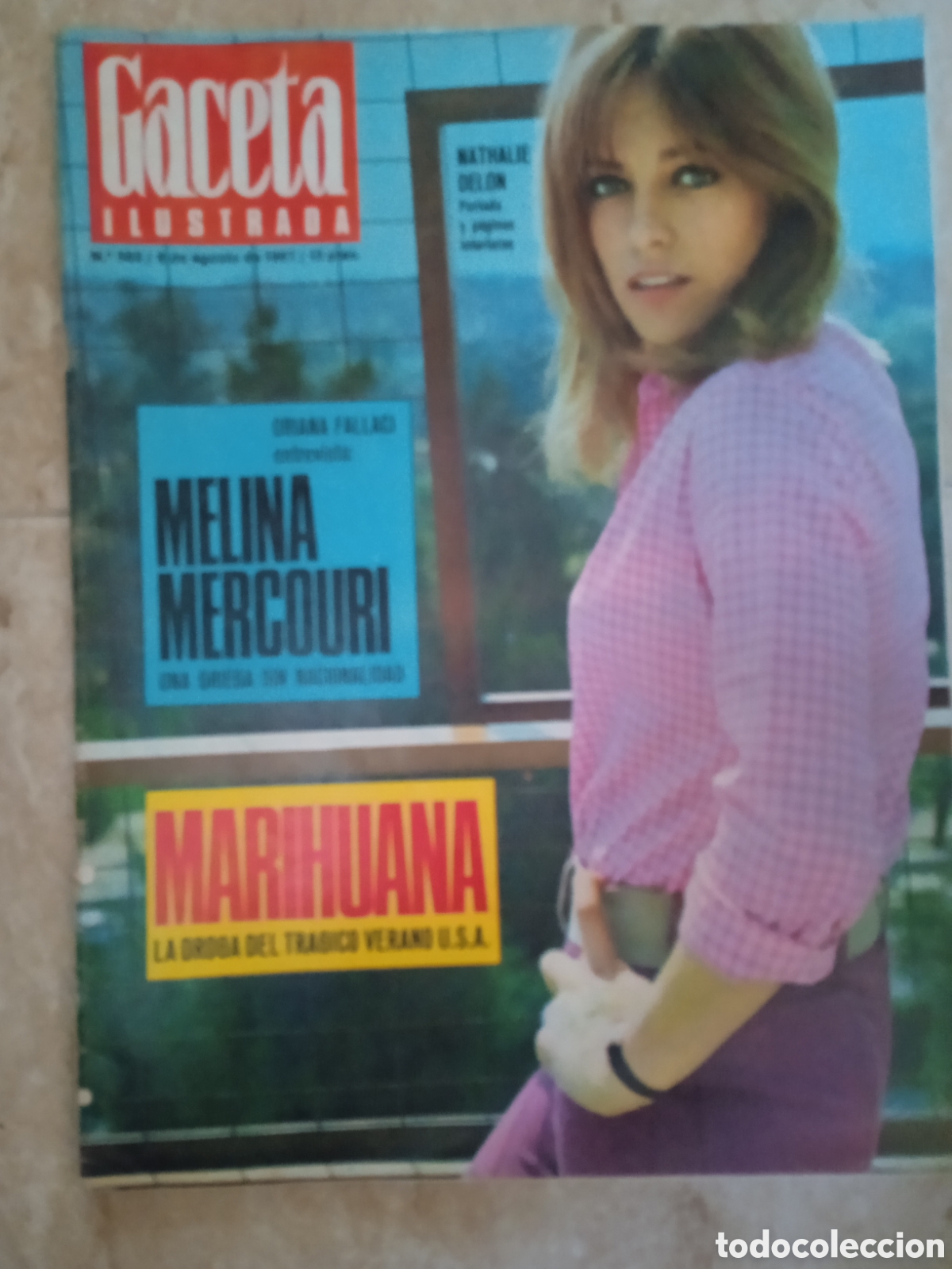 Coleccionismo de revista Gaceta Ilustrada: Gaceta Ilustrada n&deg; 565 Nathalie Delon Oriana Fallaci entrevista a Melina Mercouri Pablo VI