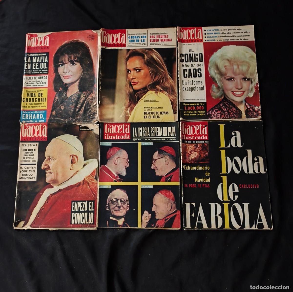 Collectionnisme de Magazine Gaceta Ilustrada: 6 revistas la Gaceta ilustrada a&ntilde;os 50