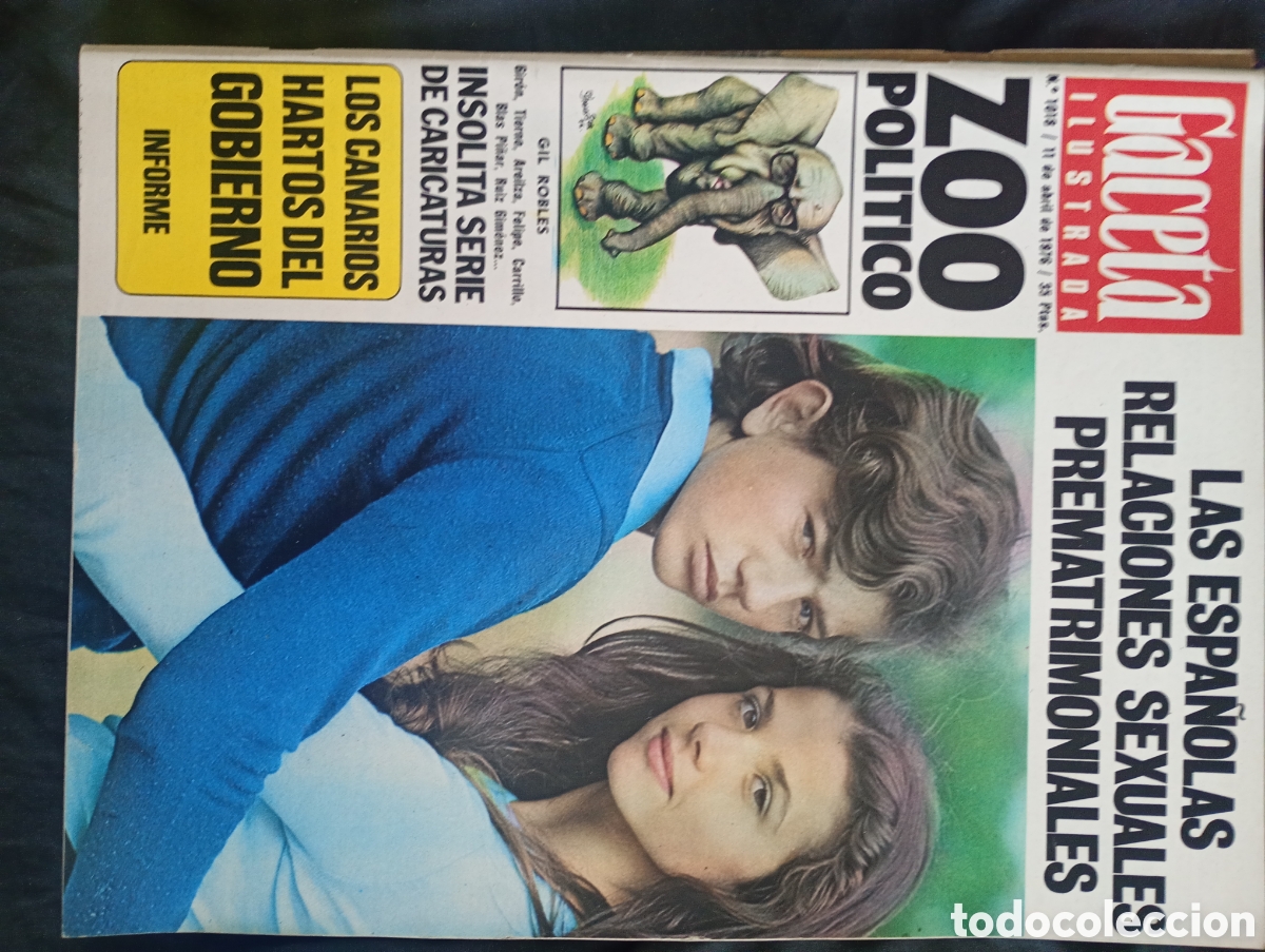 Coleccionismo de revista Gaceta Ilustrada: Lote Completo Revista Gaceta Ilustrada Abril 1976 (4 N&uacute;meros) - FUGA SEGOVIA / MAR&Iacute;A CAS&Aacute;RES / OPOSI
