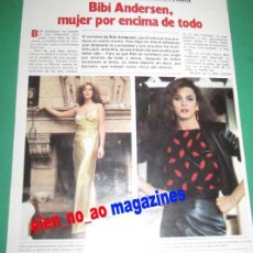 Coleccionismo de Revista Garbo: ARTICULO DE LA REVISTA GARBO ~ BIBI ANDERSEN ~ 5 PAG 8 FOTOS Y ENTREVISTA. Lote 29267455