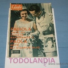 Coleccionismo de Revista Garbo: REVISTA GARBO Nº605 PORTADA FABIOLA AÑO 1964. Lote 34939394