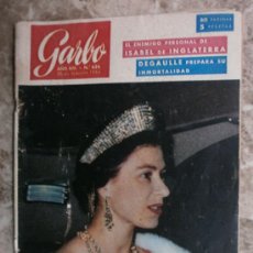 Coleccionismo de Revista Garbo: GARBO Nº624. AÑO 1965.ISABEL II,SORAYA,C. Y J.KENNEDY,SIRIKIT,S.VARTAN,J.HALLYDAY,M.MONROE,L.TAYLOR.. Lote 36041490