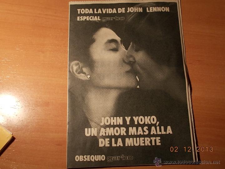 Coleccionismo de revista Garbo: JOHN LENNON - Foto 1