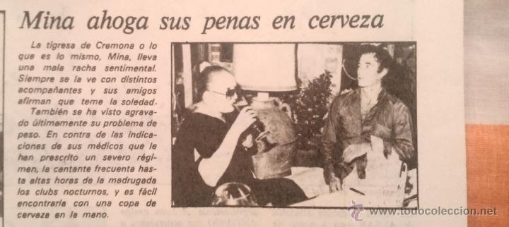 Coleccionismo de revista Garbo: RECORTES mina - Foto 1