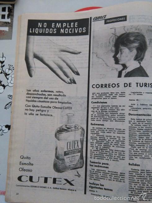 Coleccionismo de revista Garbo: RECORTE CUTEX - Foto 1
