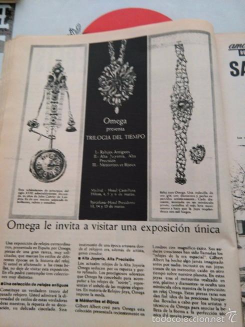 Coleccionismo de revista Garbo: recorte OMEGA - Foto 1